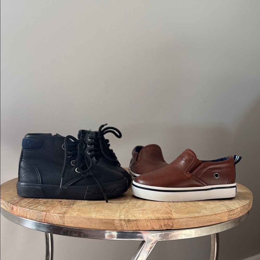 2 pairs Nautica Toddler shoes